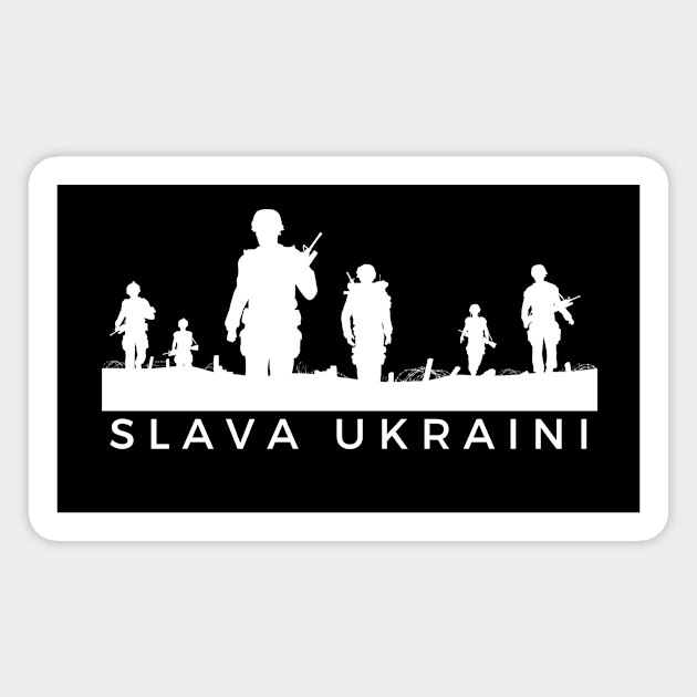 SLAVA UKRAINI Magnet by DoggoLove